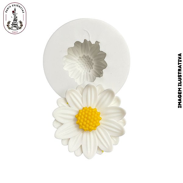 Molde De Silicone Vela Margarida Mod 04 - 1 Cavidade