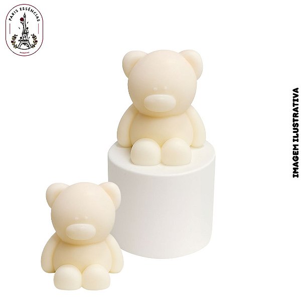 Molde De Silicone Vela Urso Fofo  - 1 Cavidade