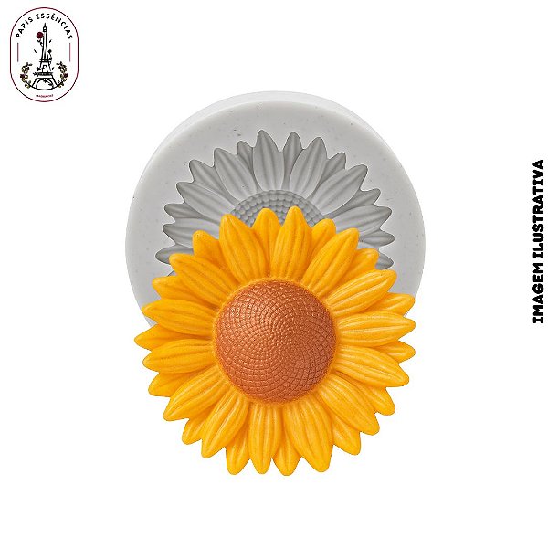 Molde De Silicone Vela Girassol  - 1 Cavidade