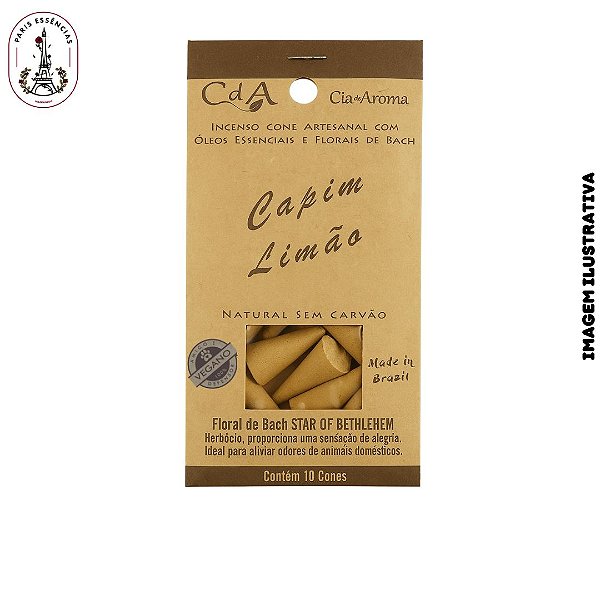 Incenso Cone Capim Limão (10 CONES)