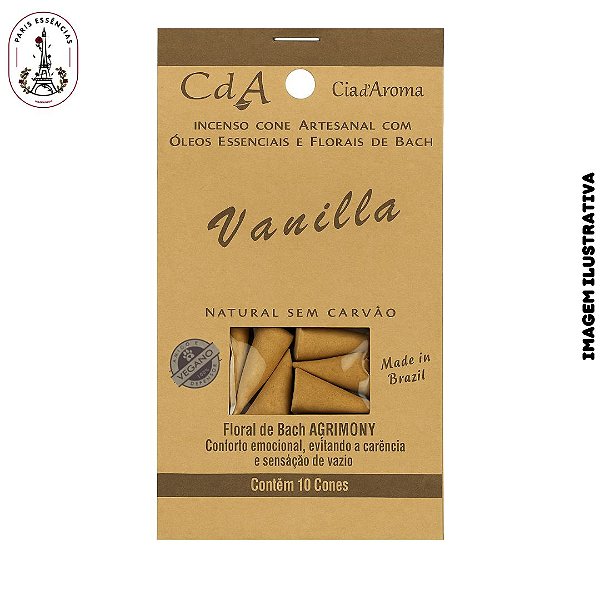 Incenso Cone Vanila  (10 CONES)