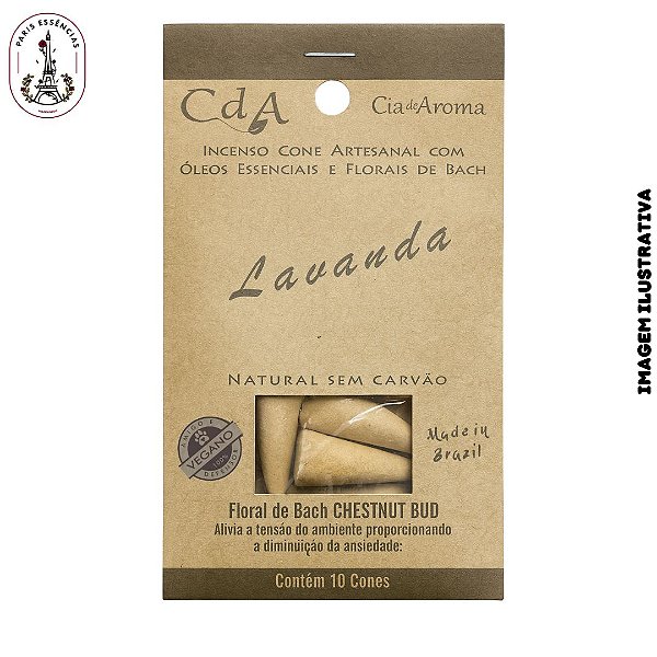 Incenso Cone Lavanda (10 CONES)