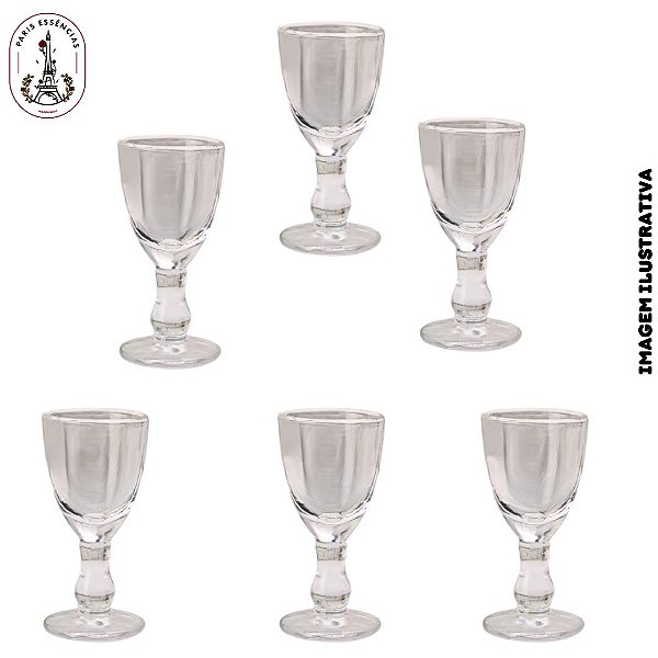 Kit c/ 6 unidades Mini taça Lisa - 10ml