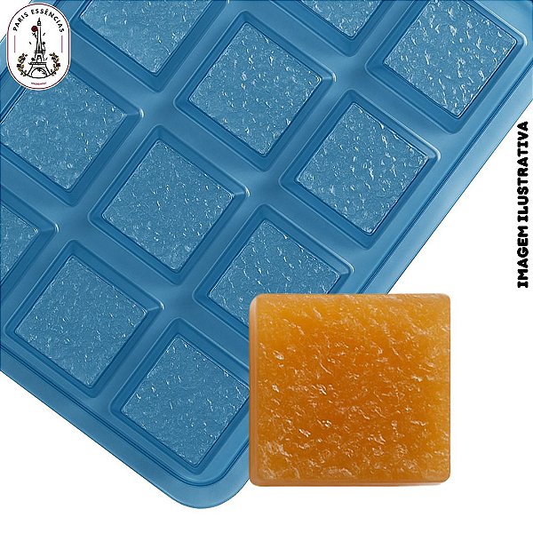 Forma p/ Sabonete Quadrada Esfoliante  12Cav. - (un)