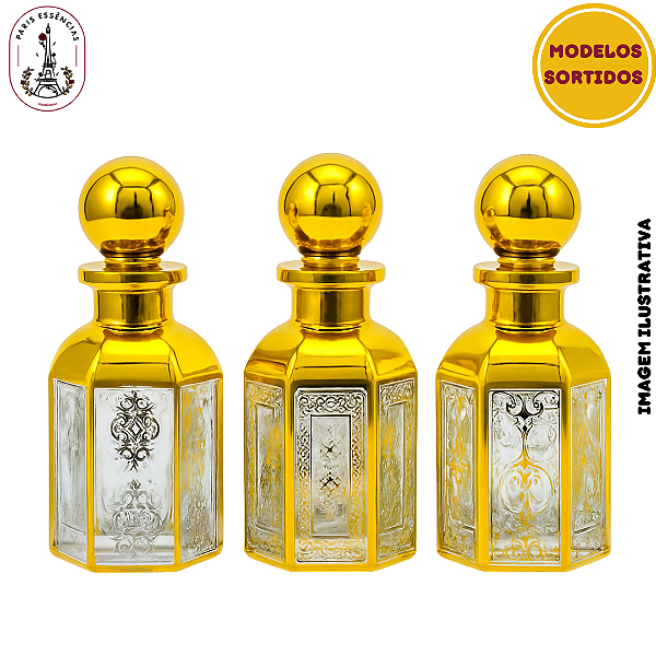 Vidro Decorativo Diamante c/Tampa Luxo (un) - 150ml  (Variados)