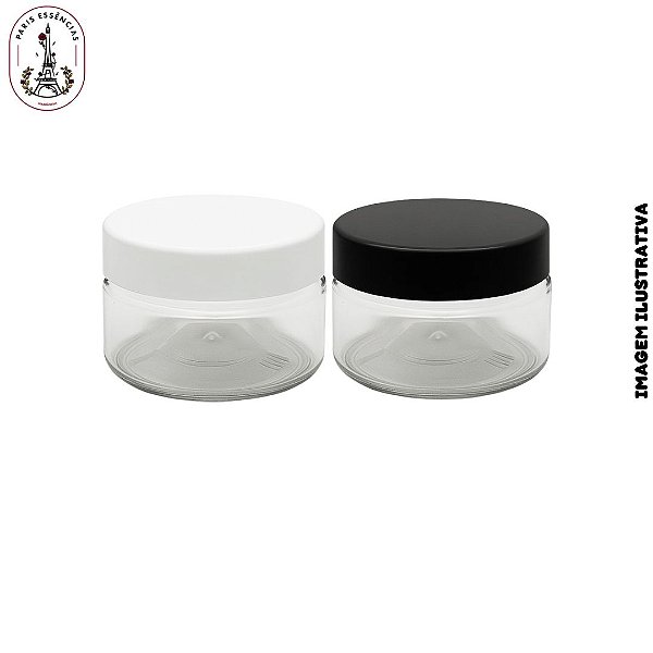 Pote Plástico 70ml Transparente Uso Cosmético - (un)