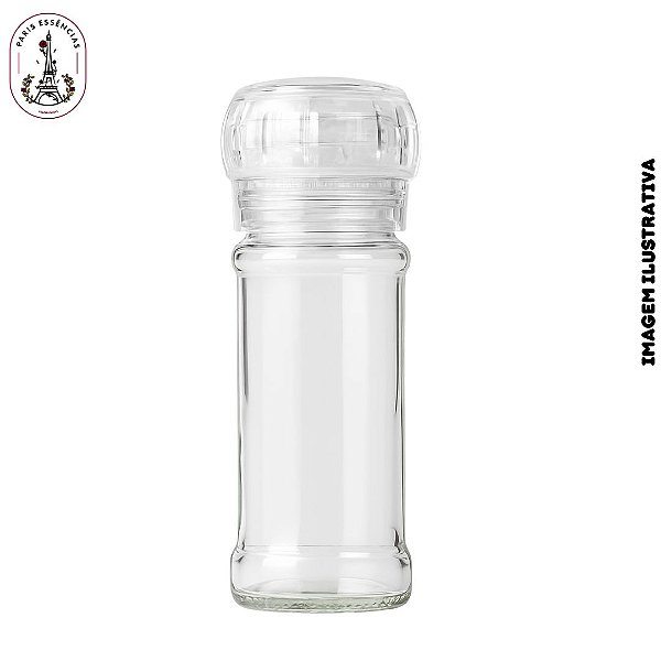 Vidro Moedor c/Tampa Cristal - 100ml (UN)
