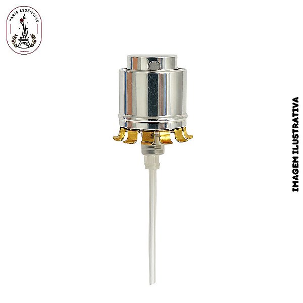 Válvula Easy Lock Prata c/Garra Metalizada Dourada Cano Curto Rosca.:15 - (un)