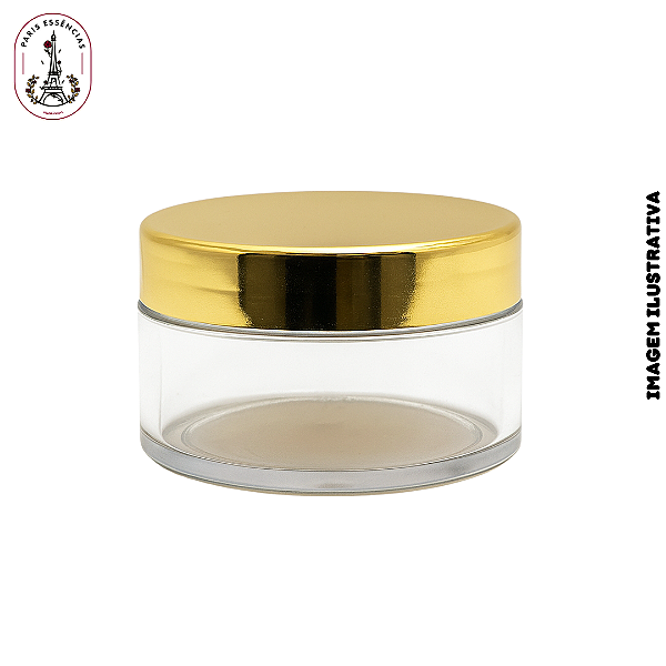 Pote Plástico c/Tampa Dourada - 300ML