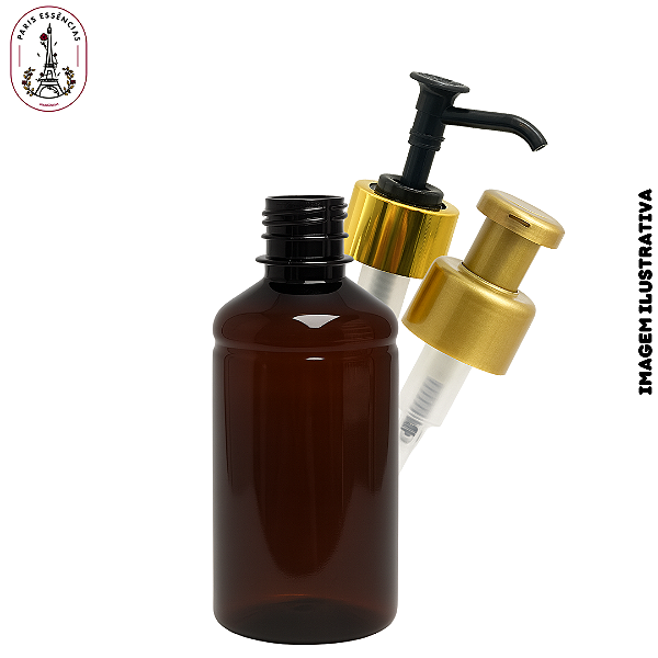 Frasco Pet Âmbar 250ml - Válvula Saboneteira