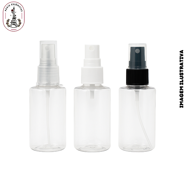 Frasco Pet Cristal 60ml c/Válvula Spray