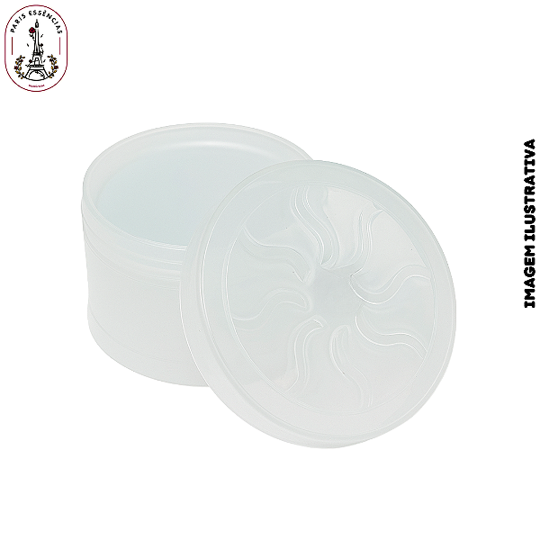 Pote Plástico - 150ml Natural c/Tampa Aromatizador