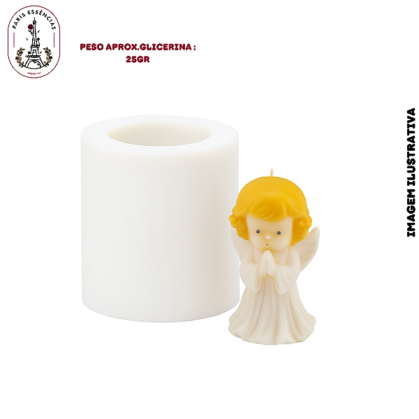 Molde De Silicone Anjinha Orando - 1 Cavidade
