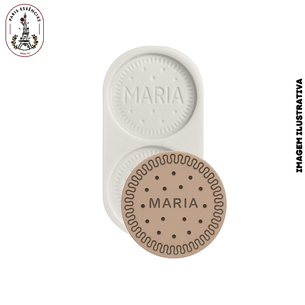 Molde De Silicone Bolacha Maria - 2 Cavidade
