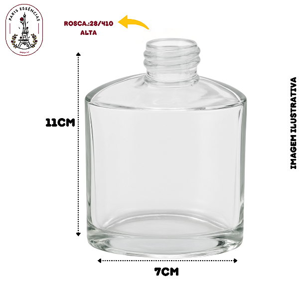 Vidro Triângulo Cristal 200ml c/ Válvula Saboneteira