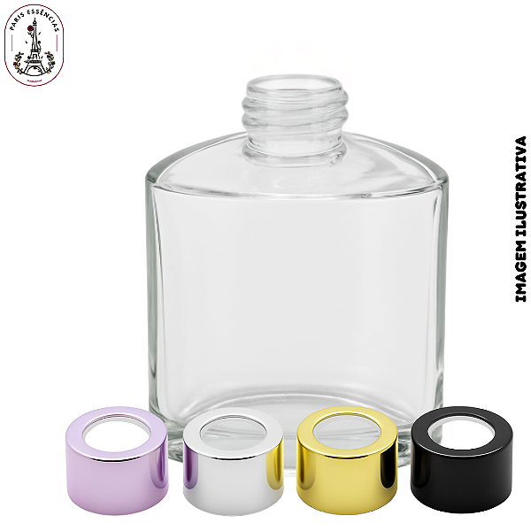 Vidro Triangulo Cristal 200ml C/ Tampa Difusor