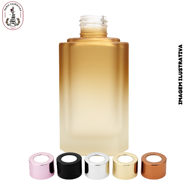 Vidro Apolo Sextavado 200ml Âmbar Escuro Fosco