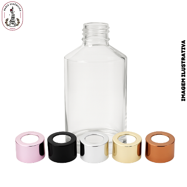 Vidro Plug 200ml Transparente - 28/410