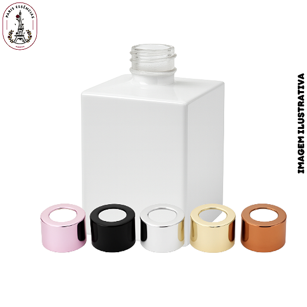 Vidro Cubo 250ml Branco - 28/410