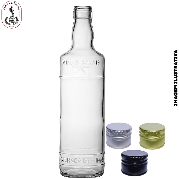 Garrafa Reciclada de Vidro Cachaça de Minas 700ml - (Unidade)