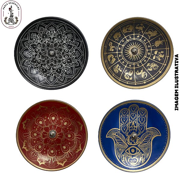 Porta Incenso Redondo Diversos - (Unidade)