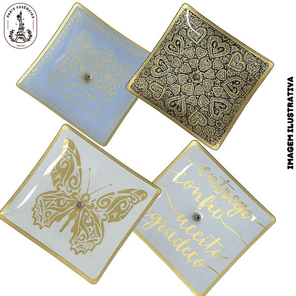 Porta Incenso Quadrado Diversos - (Unidade)