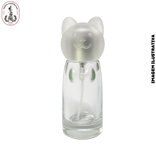 Porta Perfume 30ml Tampa Gatinho Fosco – Unidade