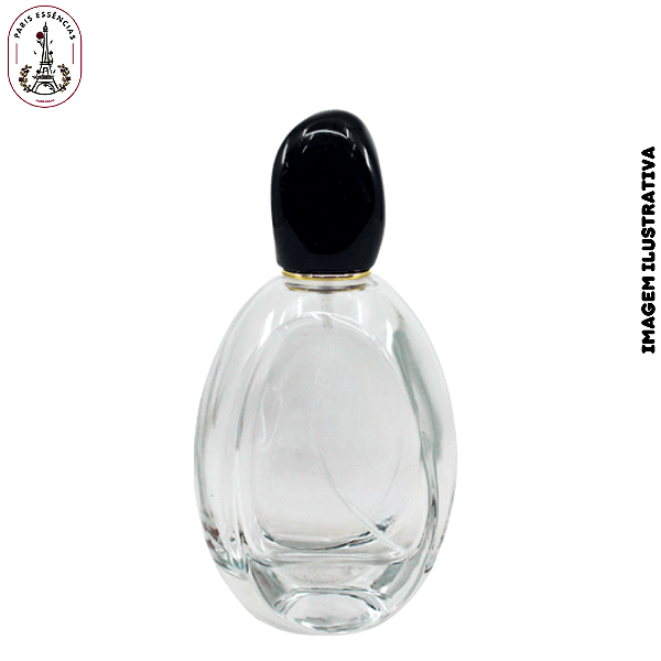 Porta Perfume 100ml Topper Tampa Preta – Unidade