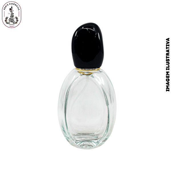 Porta Perfume 50ml Topper Tampa Preta – Unidade