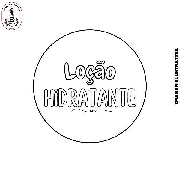 Etiqueta Loção Hidratante Vinil 3x3 Cartela c/12un