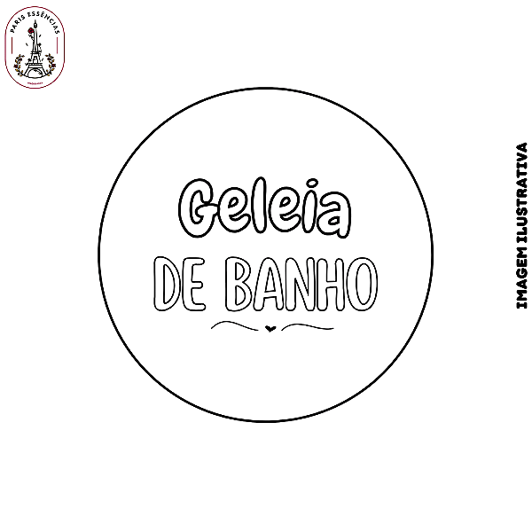 Etiqueta Geleia de Banho Vinil 3x3 Cartela c/12un
