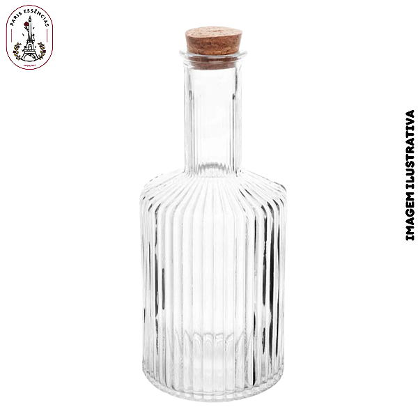 Garrafa com Tampa de Cortiça Essência 510ml Vidro - (Unidade)