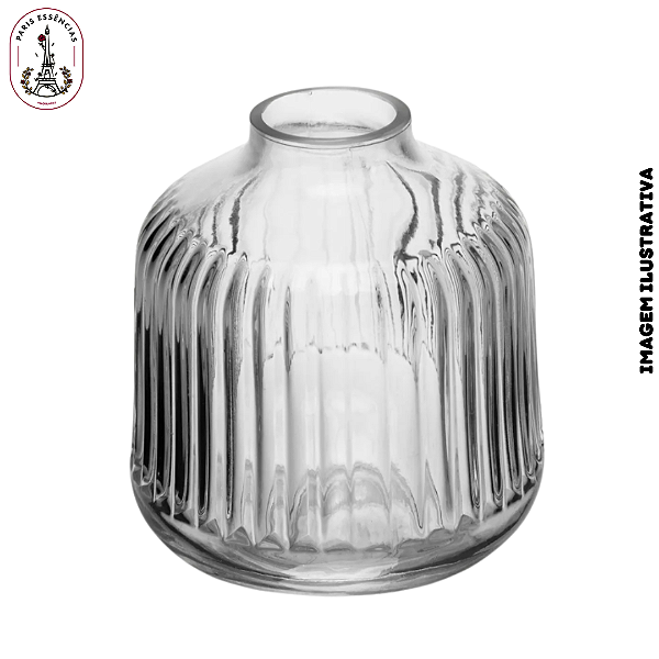 Vaso Canelado Essencial 500ml em Vidro - (Unidade)