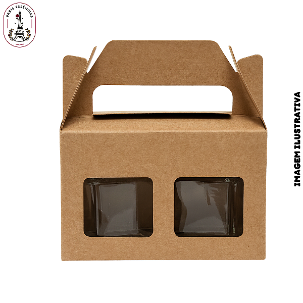 Caixa kraft 2 Potes Mini Geleinha 40ml - (10 UN)