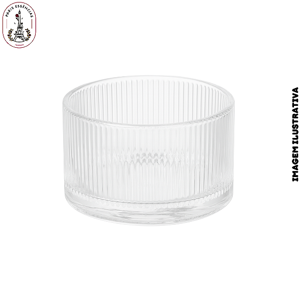 Porta Vela de Vidro Frizo - 200ml (UN)