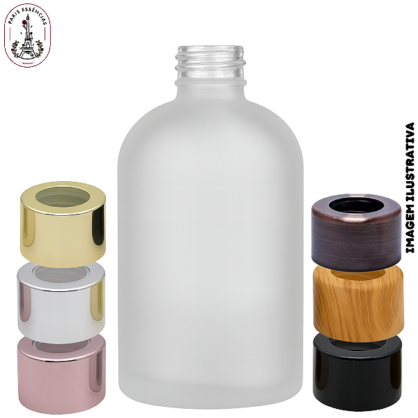Vidro 350ml York Fosco com Tampa Difusor - (UN)