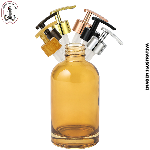 Vidro 200ml York Mel Translucido c/ Válvula Saboneteira - (UN)