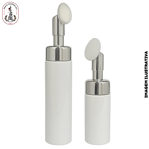Frasco Espumador Skin Care Luxo Prata - 100ml e 200ml - (UND)