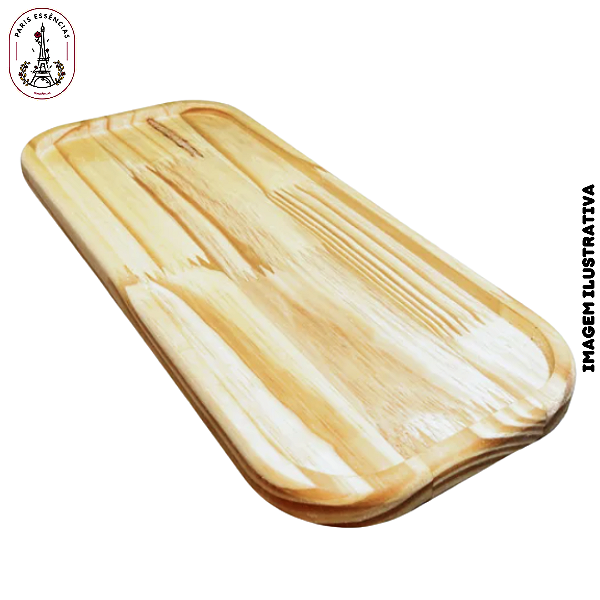 Bandeja Madeira Retangular 16x37x1 - (UN)
