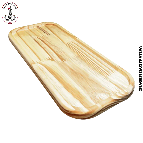 Bandeja Pinus Retangular 12,5x27x1 - (UN)