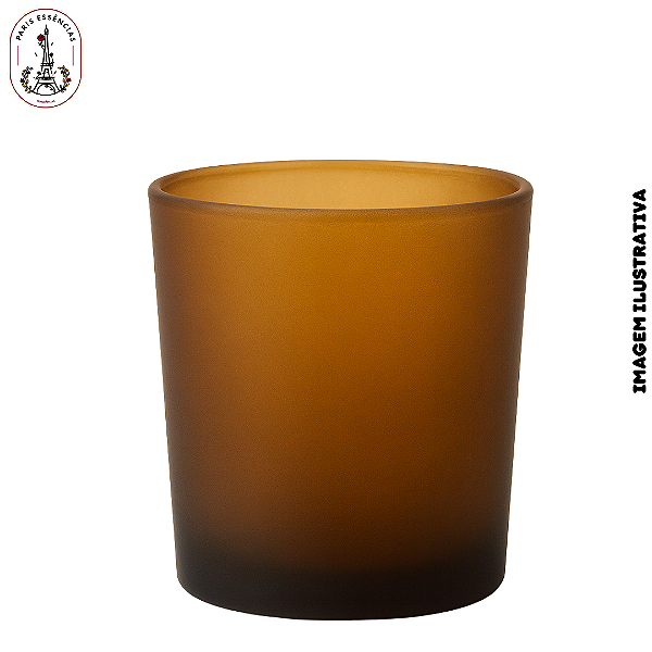 Copo Para Vela 420ml Âmbar Fosco Princess - (un)