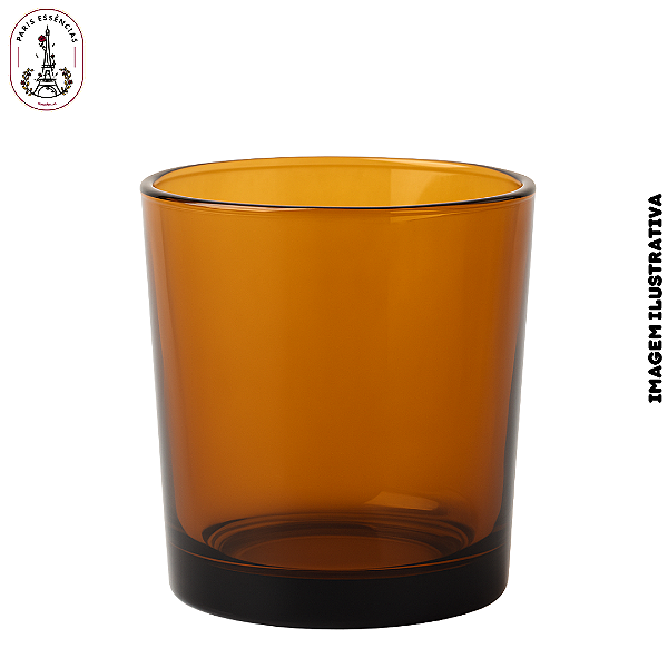 Copo Para Vela 420ml Âmbar Brilho - (un)