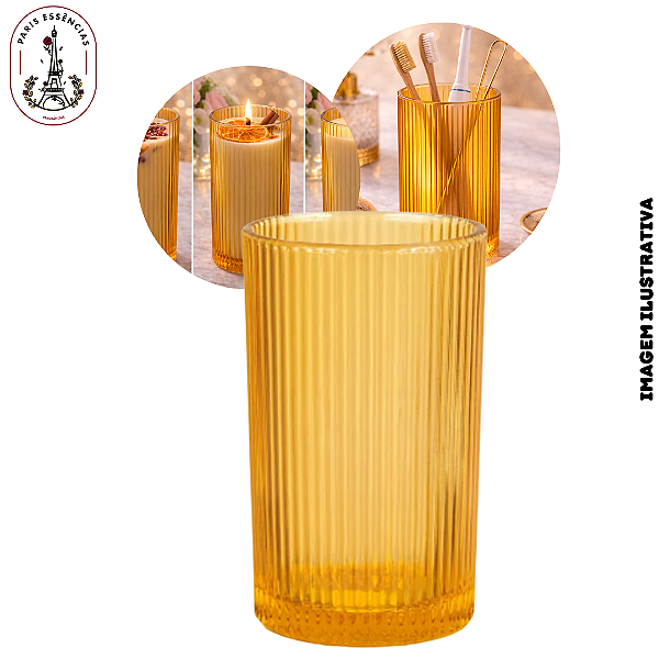 Copo Long Drink Âmbar Graffiato - 420ml (UN)