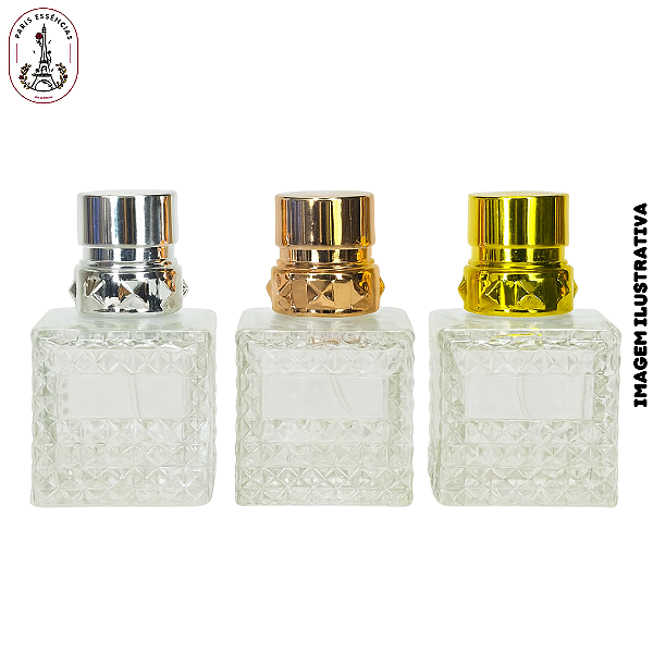 Porta Perfume Quadrado Bico de Jaca - 30ml UN