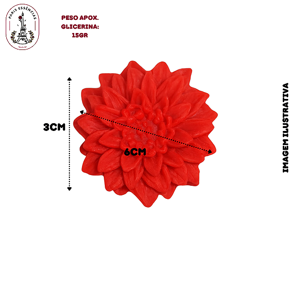 Molde De Silicone Dália P - 1 Cavidade