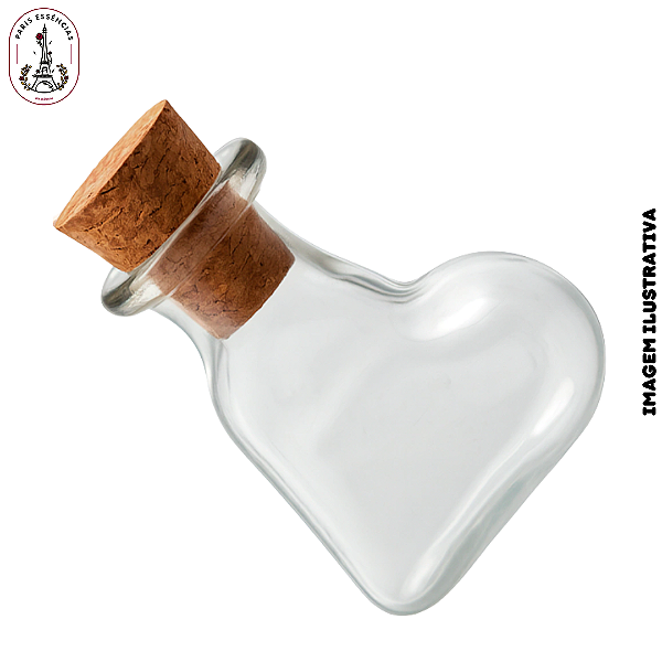 Mini Adorno de Vidro Coração Deitado - 2ml (un)