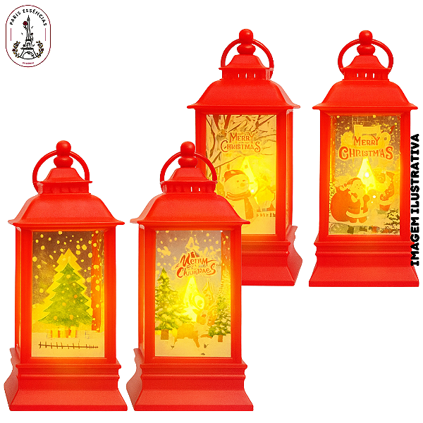 Luminária Natal Led Vermelha - (UN)