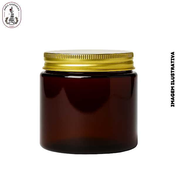 Pote Creme Âmbar C/Tampa Alumínio - 300ml