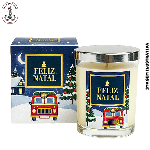 Vela Aromática Feliz Natal No Copo - (UN)