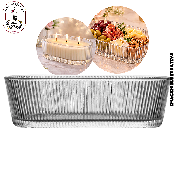 Petisqueira Decorativa Riscada - (UN)